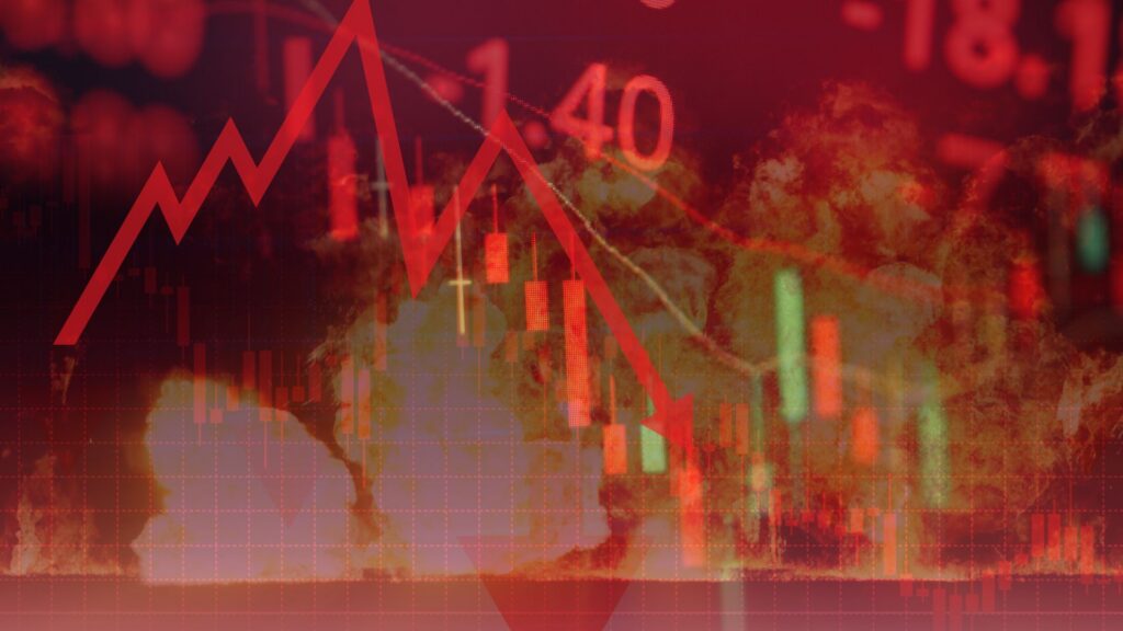Stock market explosion crash rocket spacex